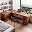 Bureau rectangulaire en L en bois massif-1115975767-1115975761