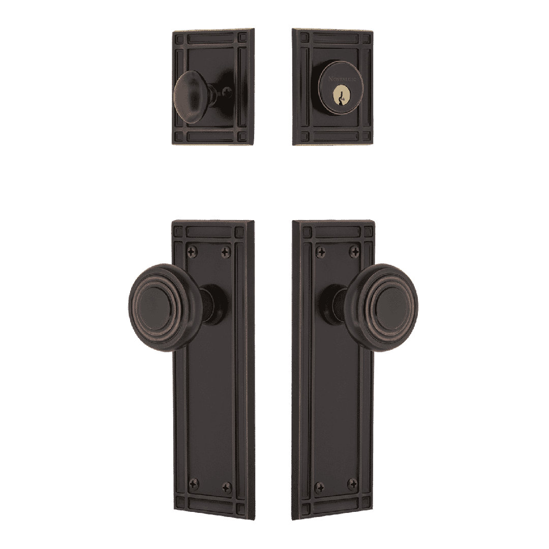 Nostalgic Warehouse Mission Entry Set with Deco Knob Nostalgic Warehouse 
