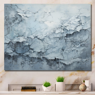 Carte du monde glaciaire sur toile