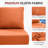 Ancolonia Outdoor 6" Thick Cushion Set - Seat/Back Cushions For Swivel Gliders And Armchairs (Set Of 6)-147992160-147992189