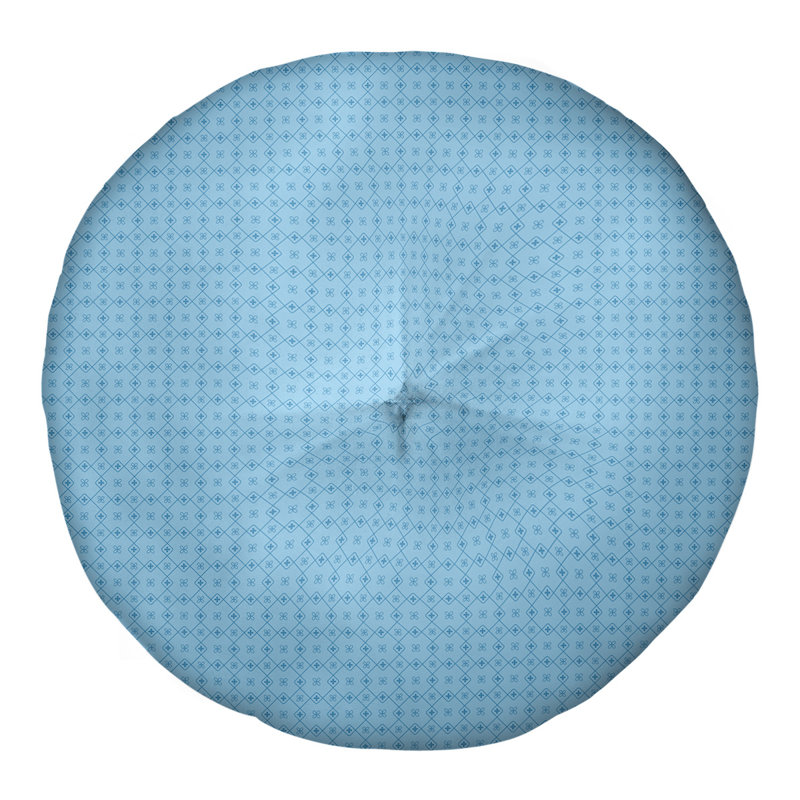 Coussin de sol Katelyn Elizabeth, 30 po x 30 po, Bleu