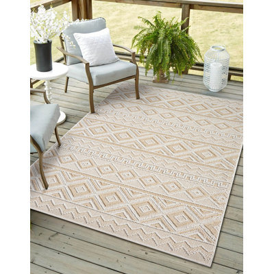 Northallert Geometric Indoor / Outdoor Area Rug