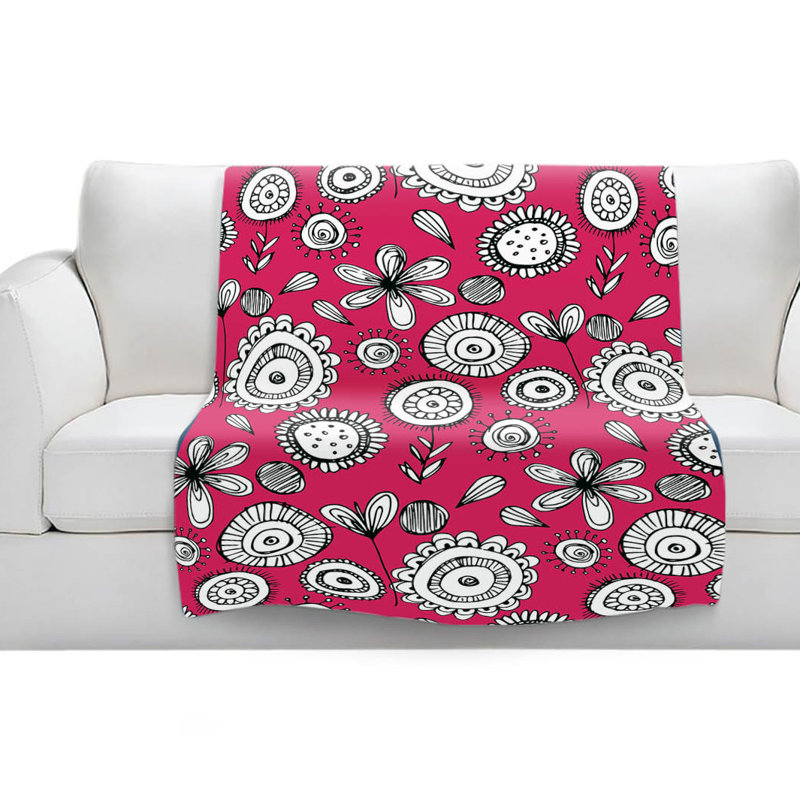 Hand Woven Throw Blanket, 51" W x 60" L