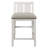 Transitional Design And 3-Piece Pack Counter Height Set Table W Display Shelf USB Ports And 2X Counter Height Chairs Fabric Upholstered Dining Furniture
