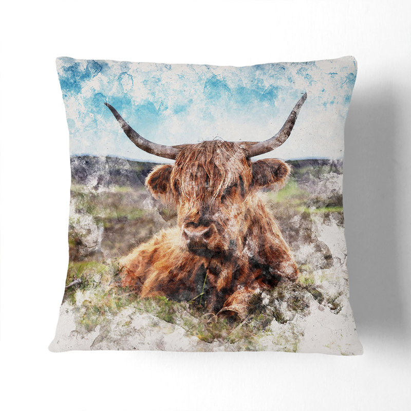 Square Throw Cushion, 40cm H x 40cm W x 15cm D