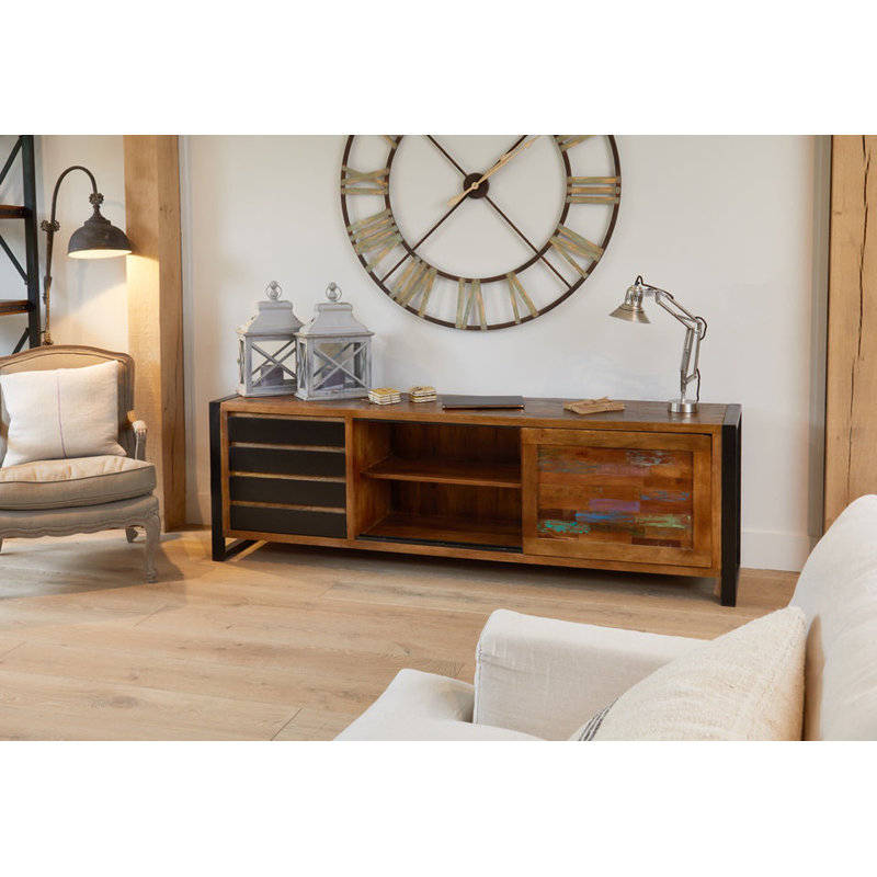 Borrayo 210cm Solid Wood Sideboard