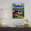 «Seaside Village» par Cheryl Bartley, reproduction sur toile tendue-32715341