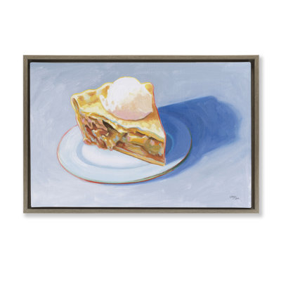 «Apple Pie Still Life», toile flottante encadrée grise par Wild Apple