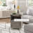 HOMCOM Small Side Table With Storage