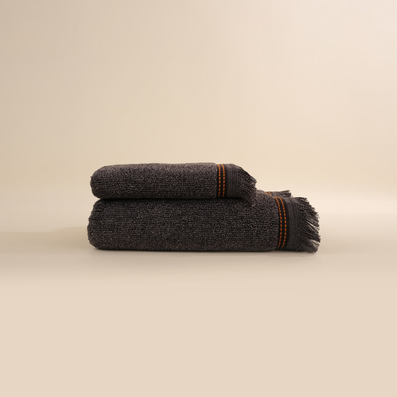 Drap de bain 100% coton Cainaan, Anthracite