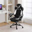 Inbox Zero Adjustable Reclining Ergonomic Faux Leather Swiveling PC & Racing Game Chair with Footrest