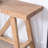 Farmhouse A- Frame Wood Console Table, 58.5"