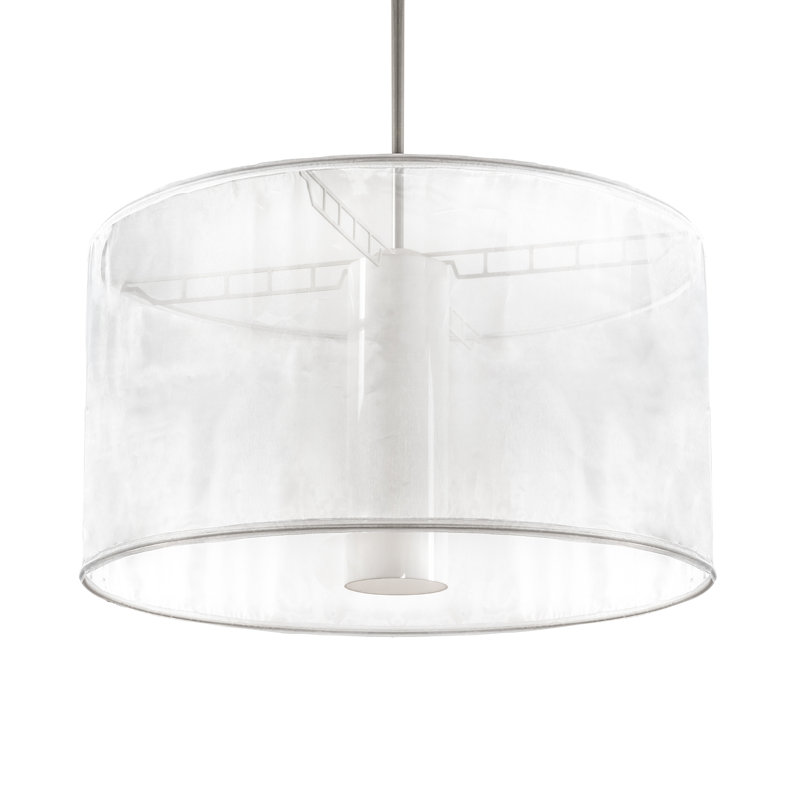 Luminaire suspendu tambour simple à 1 lumière Andelynn