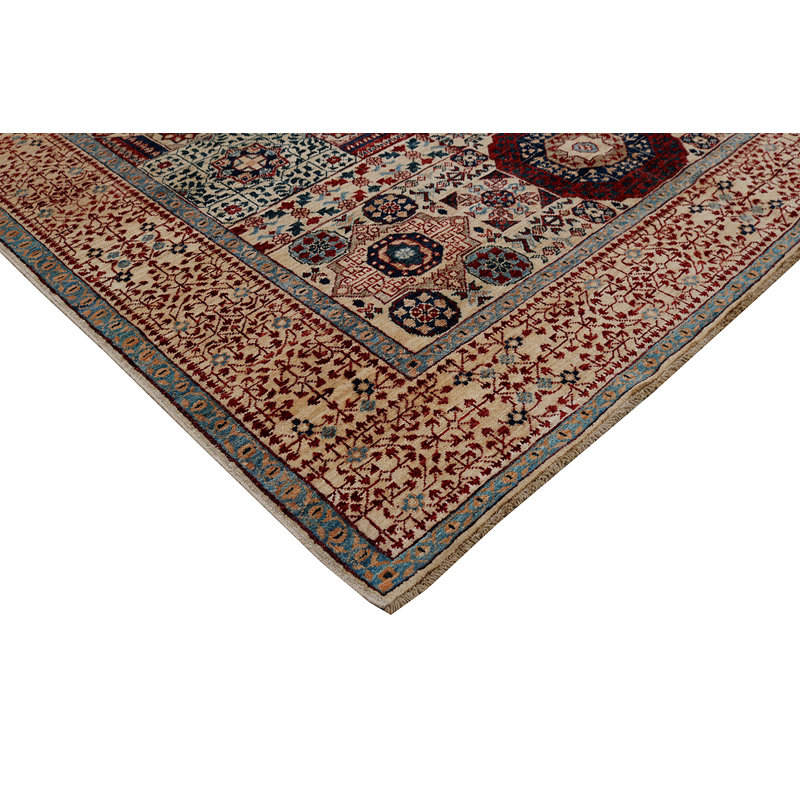 Tapis ivoire noué à la main de haute qualité