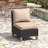 Outdoor Rattan Armless Sofa
