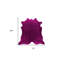 Tapis mauve en cuir de vache noué à la main 6 pi x 7 pi