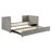 Twin Size Upholstered Daybed With Trundle-1198008401