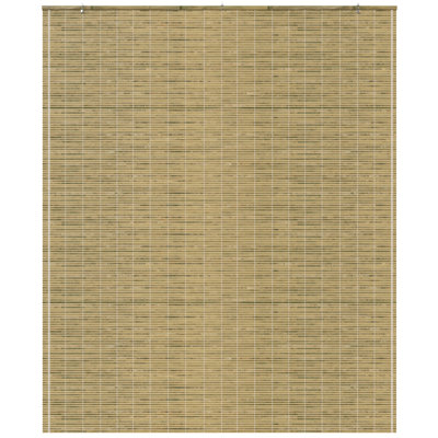 Burnt Bamboo Cordless Window Shade - Two-Tone Honey 24" W