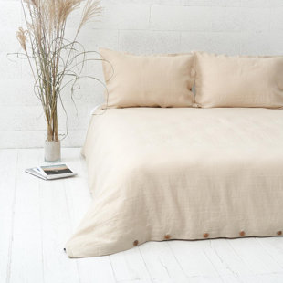 Solid Colour Duvet Cover Set with Pillowcases