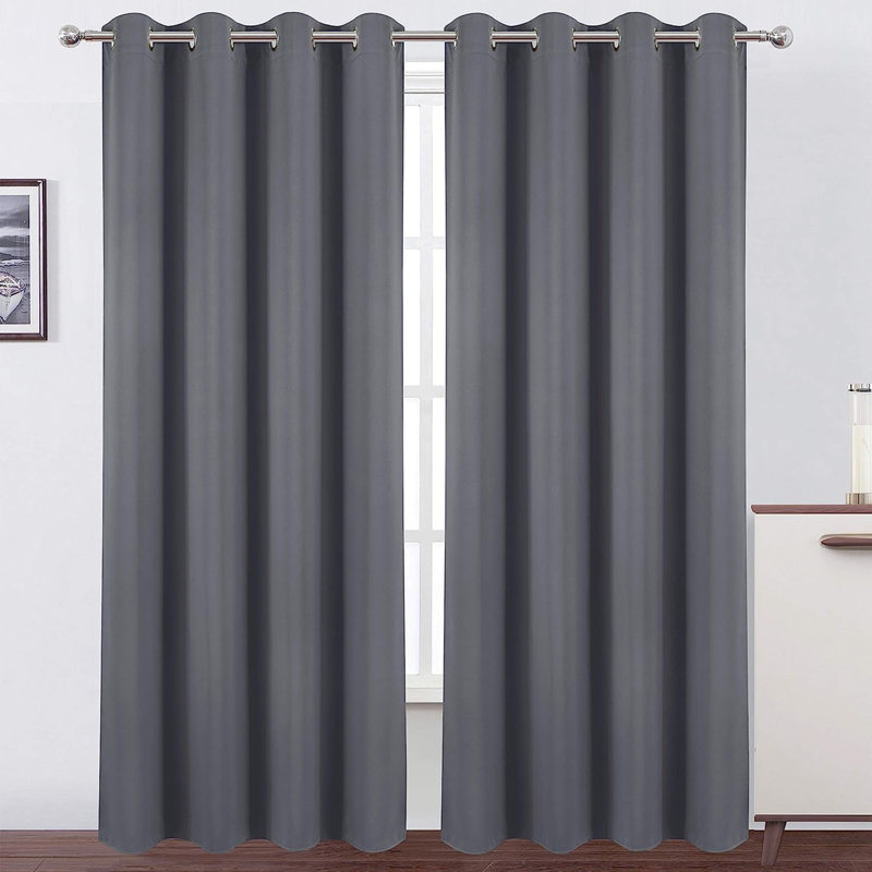 Erfried Blackout Curtain Pair, Cappuccino, 52" W x 95" L