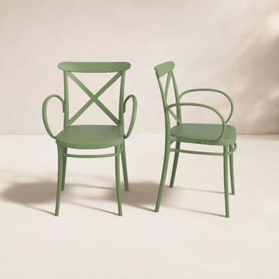 Kenne Anco Stacking Patio Dining Armchair by Birch Lane