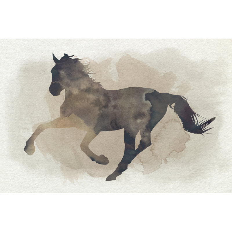 Galloping II by Grace Popp - Painting, Wrapped Canvas, 20 cm H x 30 cm W