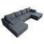 Ensemble de canapé modulaire rembourré pour canapé de salon modulaire en forme de U de 130 po avec 4 oreillers