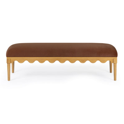Oodle Bronze Vegan Mohair Bench