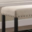 Banc de salle à manger à hauteur de comptoir brun clair, matériau en mélange, l 41 po x H 25,5 po, P 16,5 po, P 16,5 po, mélange, repose-pieds-131254699