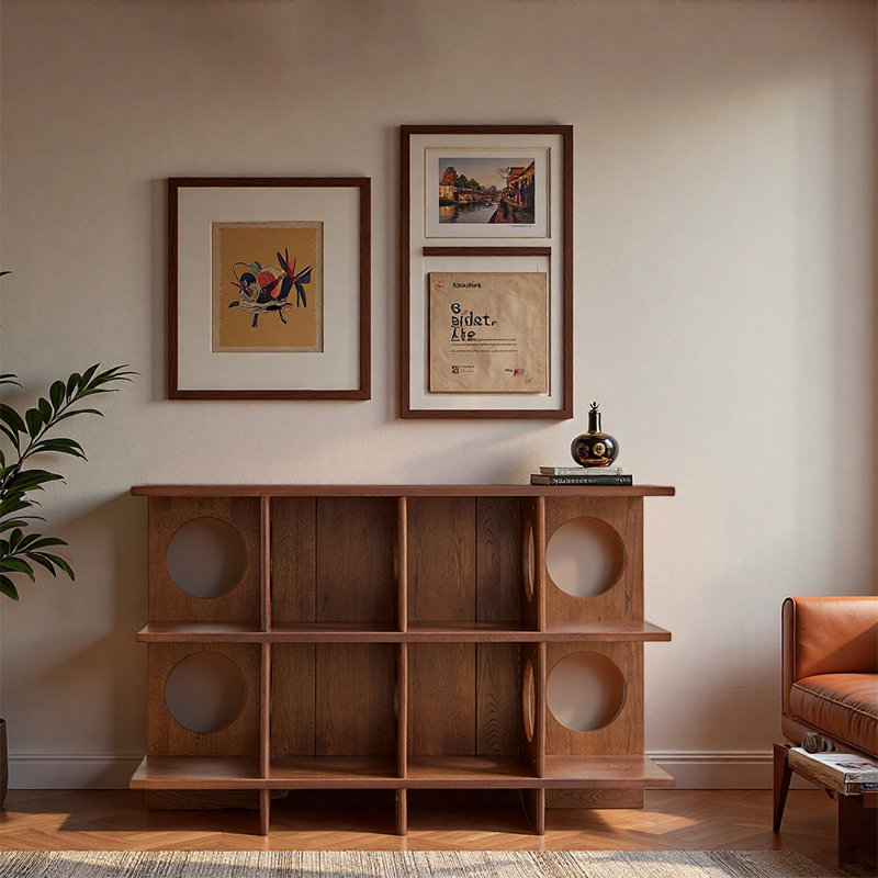 European style open small bookcase