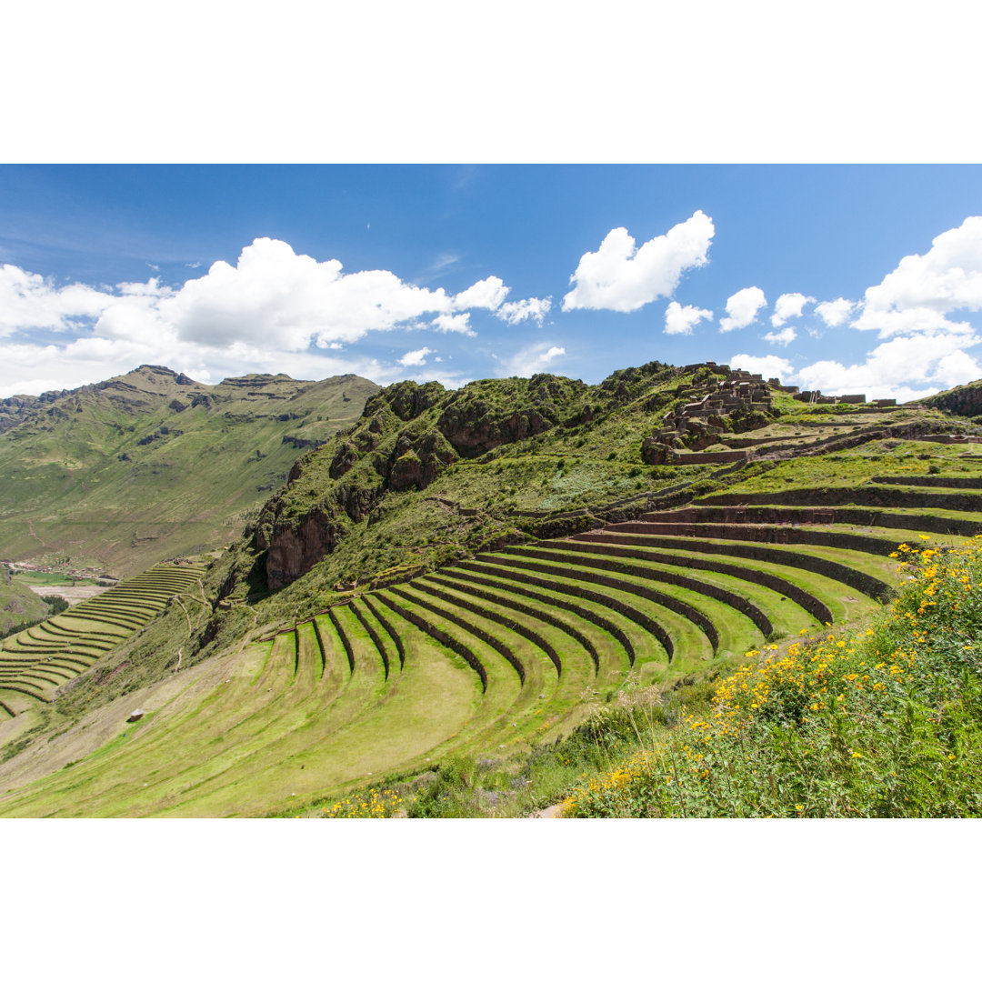 Inca Settlement, Peru by AVisconti - Wrapped Canvas Print