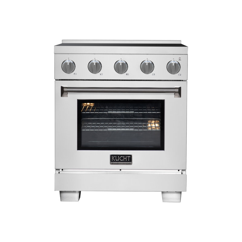 Kucht 30'' W Free Standing Range, Silver
