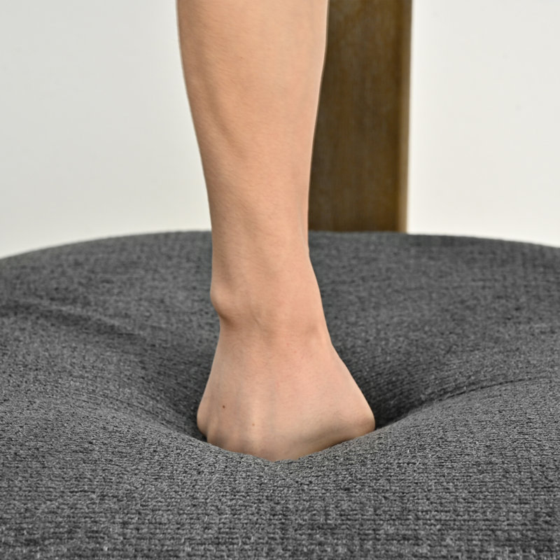 Chaise d'appoint Mamanbai, Chenille grise foncée