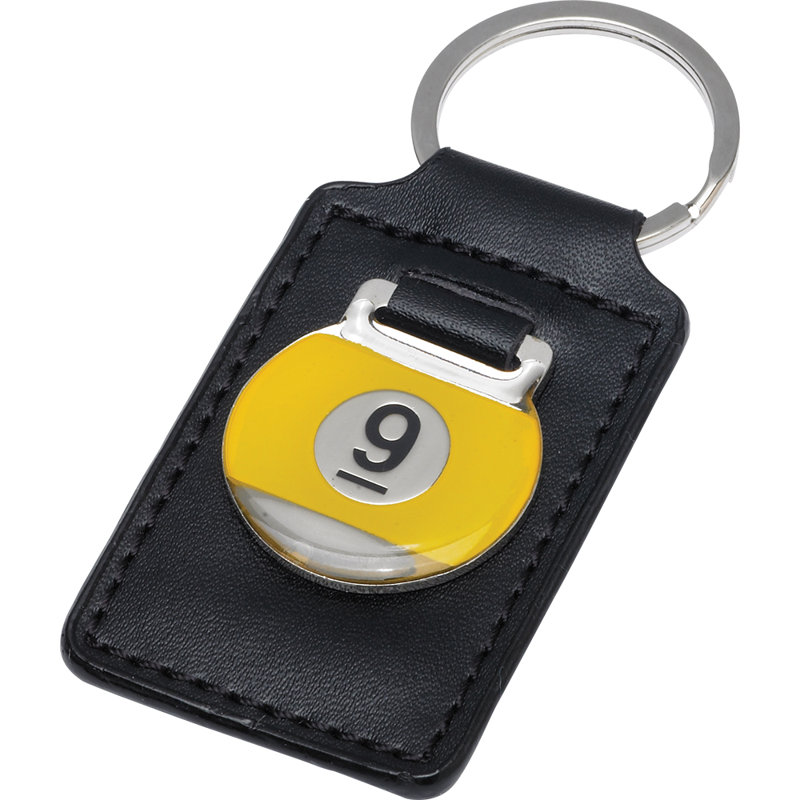 Novelty Items Nine Ball Leather Key Holder