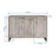 Accent Cabinet, Farmhouse Style 3 Door Cabinet Sideboard Buffet Server Cabinet-1263677510