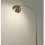 Badlingham 71.5'' Brown Marble LED Arched Floor Lamp