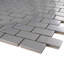 Carreau de mosaïque en acier inoxydable mat à joint brique en fer 11,82 po x 11,82 po