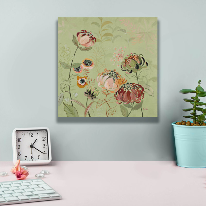  «Les Fleurs 5» par Dusza, art mural sur toile, 12 po x 12 po, H 12 po x l 12 po