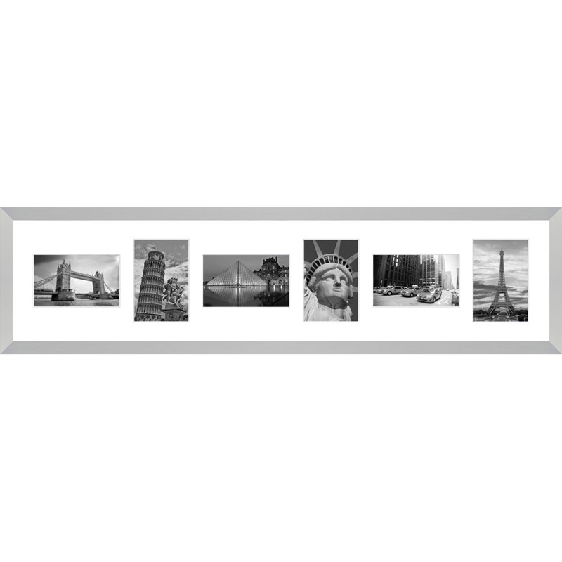 Addilynne Wood Picture Frame with Mat, White