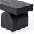Simple modern bench resting comfortably black-110408218