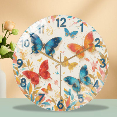 Horloge murale colorée avec horloge murale 12 po