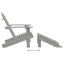 Chaise Adirondack en bois massif avec table Levens-793264166