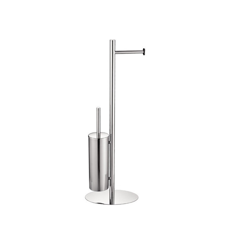 Porte-papier hygiénique sur pied, Chrome