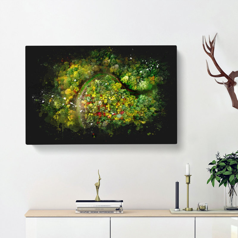 Road Through The Forest - Wrapped Canvas, 35cm H x 50cm W x 3cm D
