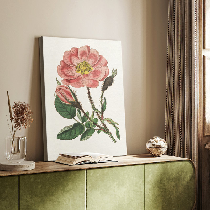 Mélange de fleurs roses - galerie Cavas, H 18 po x l 12 po