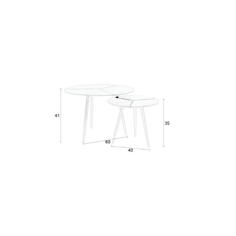 Kourdebour Nesting End Table