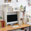 Bibliothèque de bureau classique avec casier-25180039