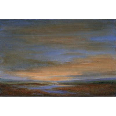 Wetlands Sunset by Sheila Finch - Wrapped Canvas Painting