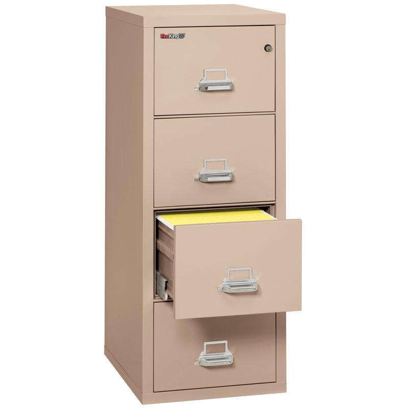 Fireproof 4 - Drawer File Cabinet, Champagne