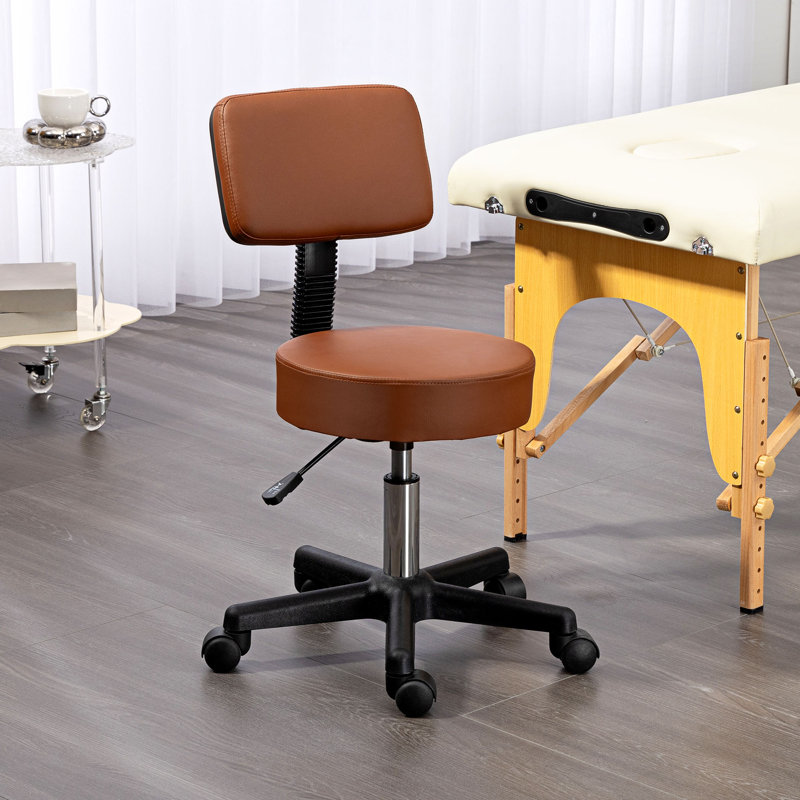 Bonifaz Backed Adjustable Height Lab Stool